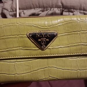 Green Crocodile Leather Wallet Produced By NYC
